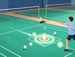 Cara Melatih Akurasi Pukulan Badminton menggunakan Target di Lapangan