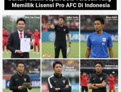 Daftar Pelatih Sepak Bola Terbaik Yang Memiliki Lisensi Pro AFC Di Indonesia